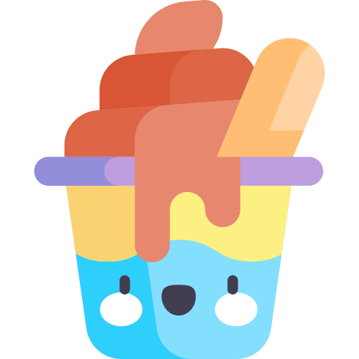 Ice cream dessert food and restaurant ice cream icon