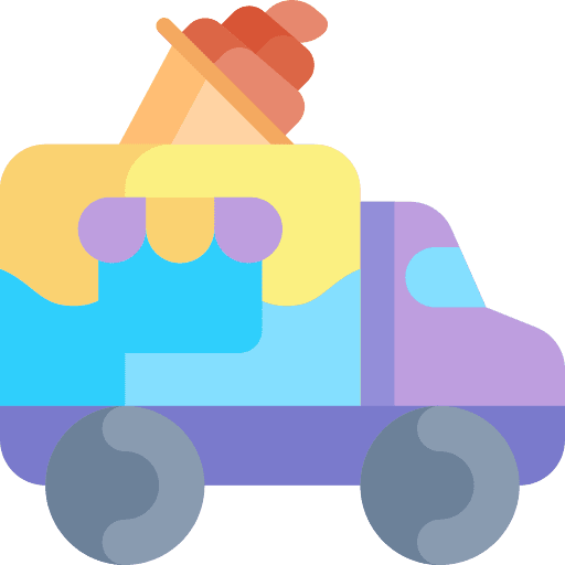 Ice cream truck food truck transportation food and restaurant icon