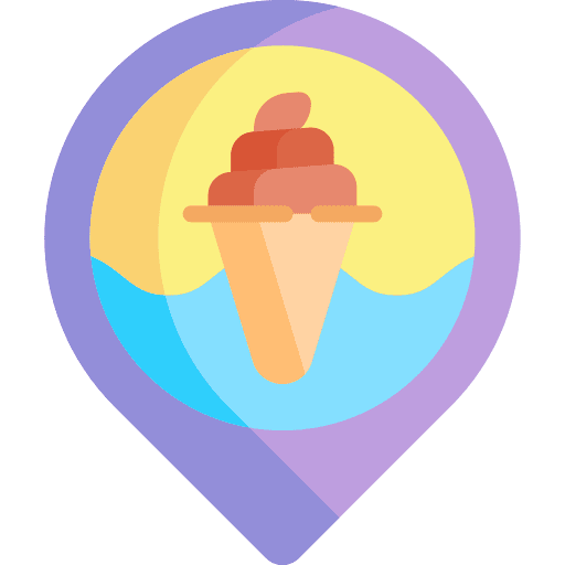Location ice cream shop ice cream maps and location icon