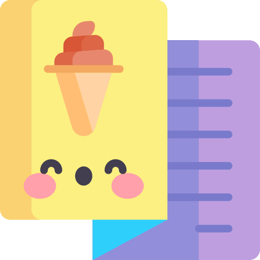 Menu food and restaurant sweet ice cream icon