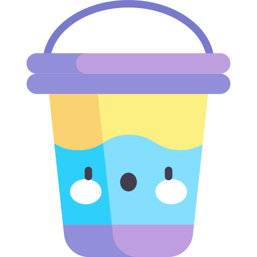 Bucket summertime bucket food and restaurant icon