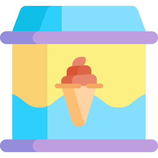Freezer food and restaurant refrigerator food icon