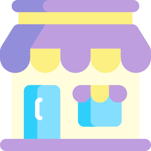 Shop building shopping shop icon