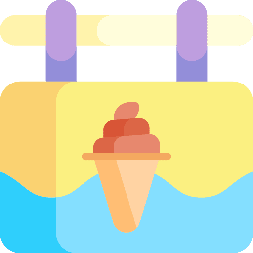 Signage signboard ice cream signage icon