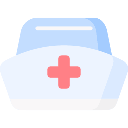 Nurse healthcare and medical nurse cross icon