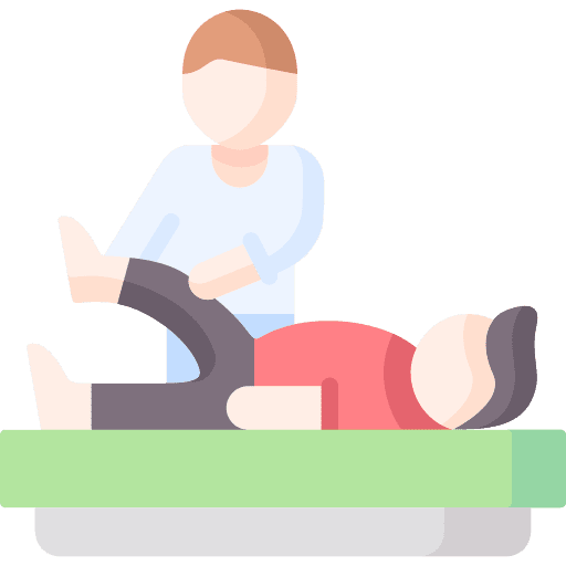 Physical therapy physical activity recovery injury icon