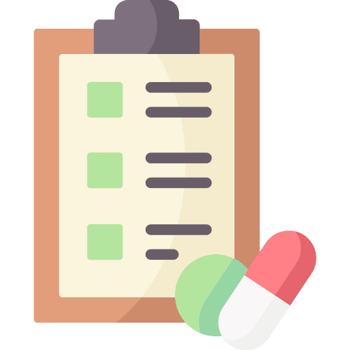 Drug recipe medical pharmacy icon