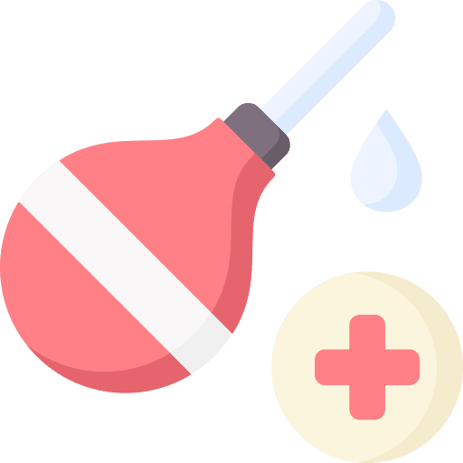 Pear enema healthcare and medical pear enema bulb icon