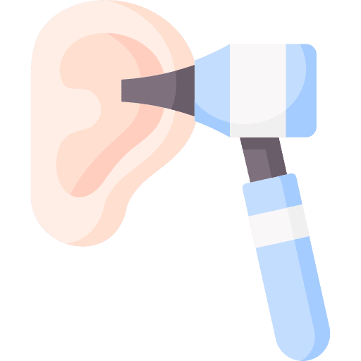 Thermometer healthcare and medical temperature ear icon