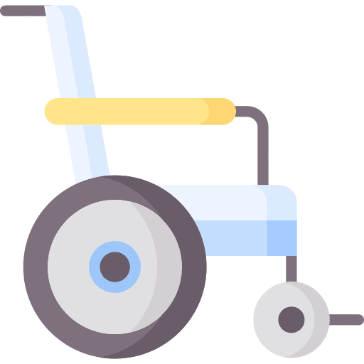 Wheelchair disabled medical wheelchair icon