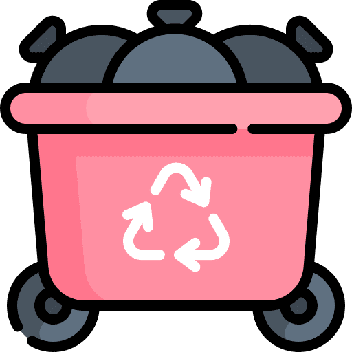 Container recycling recycle bin management icon