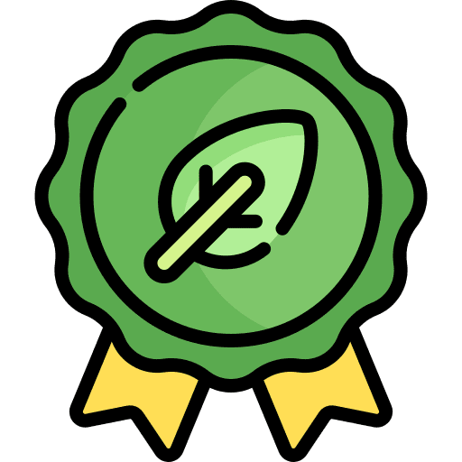 Eco label nature green earth icon