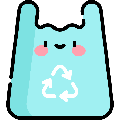 Plastic bag shopping bag eco shop icon