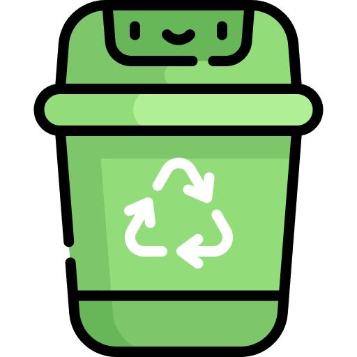 Recycle bin ecology trash can trash bin icon