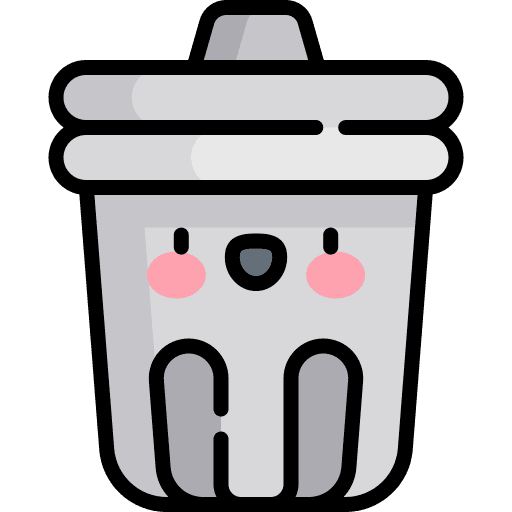 Trash can recycle bin bin garbage icon