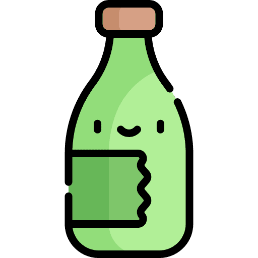 Glass bottle ecological reuse recycling glass icon