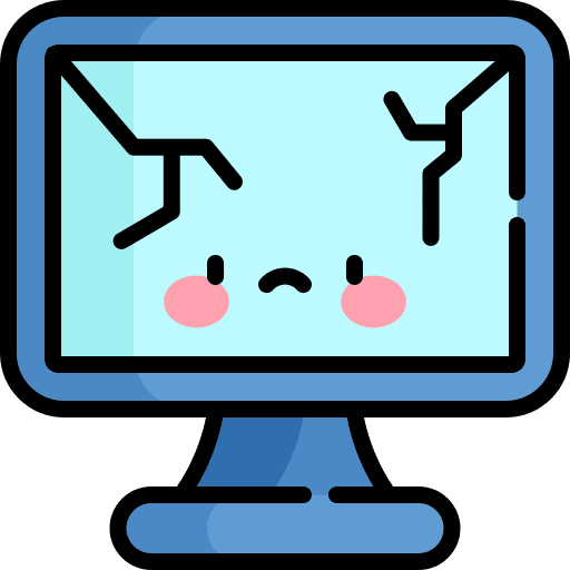 Monitor garbage tv screen icon