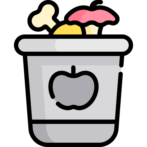 Organic recycle bin organic ecological icon