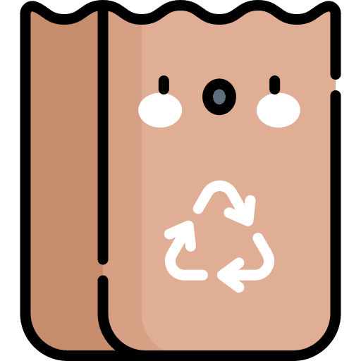 Paper bag shopping bag recycle paper bag icon