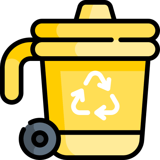 Recycle bin waste separate collection recycle sign icon