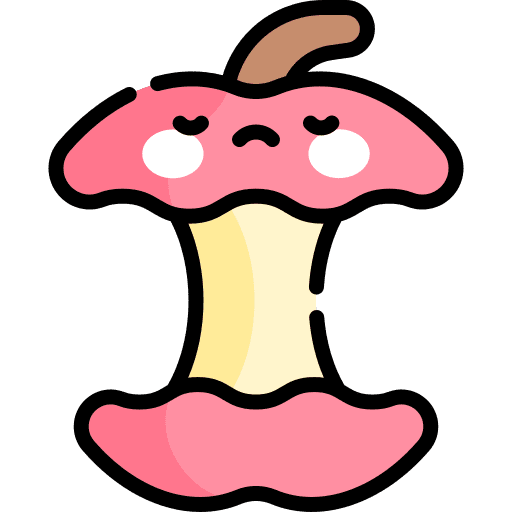 Apple compost bitten apple ecology and environment icon