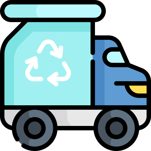 Recycling truck transportation recycling truck trash icon
