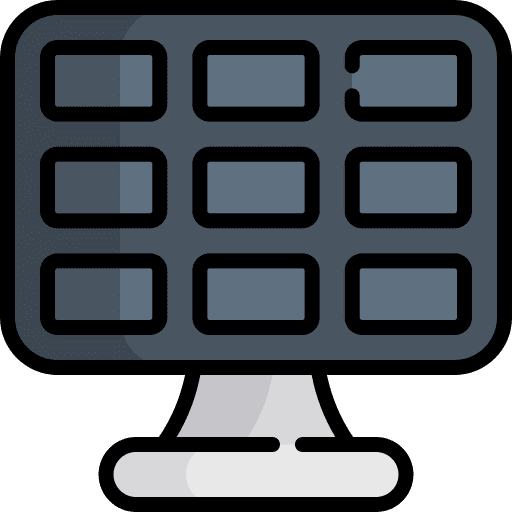 Solar panel technology ecological power icon