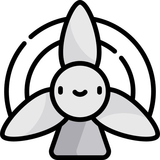 Wind turbine ecology turbine sustainable icon