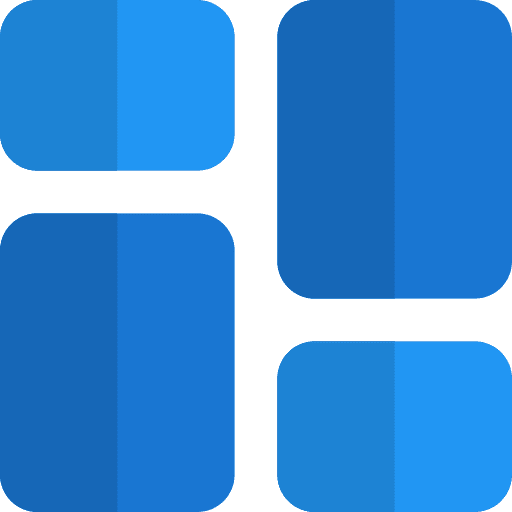 Menu shapes and symbols dashboard interface icon