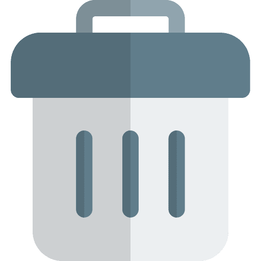 Bin bin file garbage delete icon