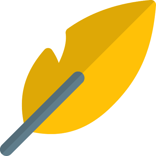 Feather lightweight smooth feather icon