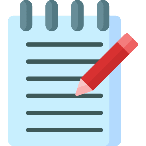 Notebook organization notes notebook icon