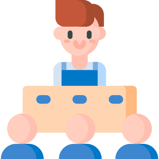 Workshop worker business and finance practice icon