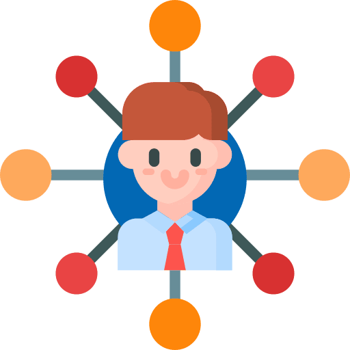 Networking avatar omnichannel networking icon