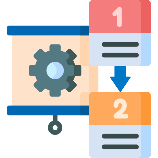 Steps analytics business and finance stats icon