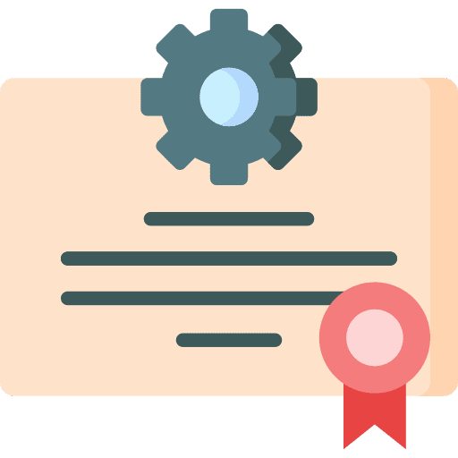 Certificate education diploma badge icon