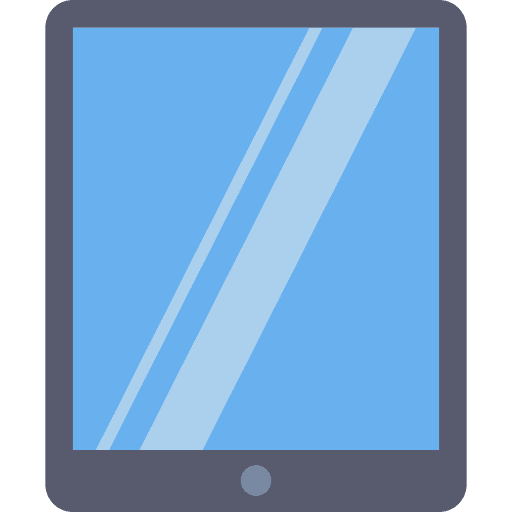 Tablet computer technology touch screen icon
