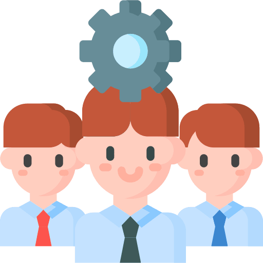 Teamwork cooperation professions and jobs collaboration icon