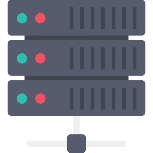 Servers network technology servers icon