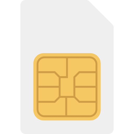 Sim card sim card phone data icon