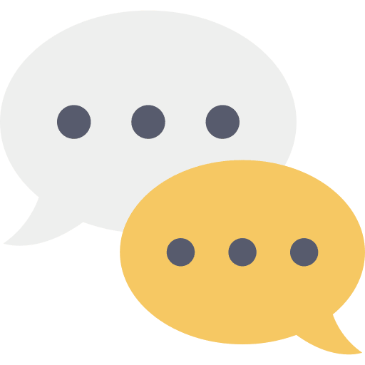 Speech bubble chat notification conversation icon