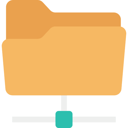 Folder network storage folder icon