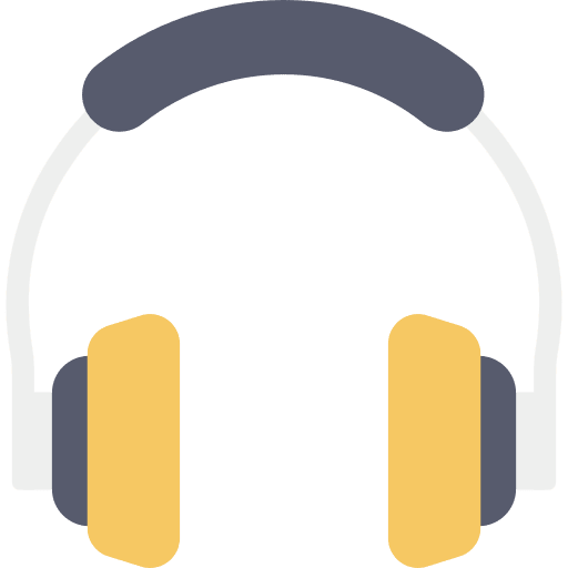 Headphone music player headphone technology icon