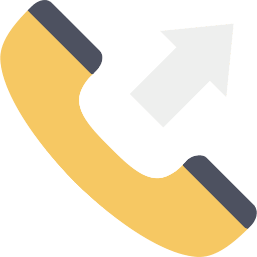 Outgoing call communication phone receiver phone call icon