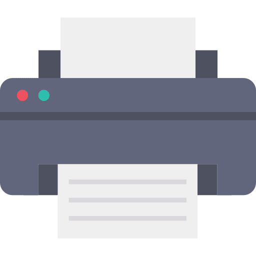 Printer paper technology printer icon
