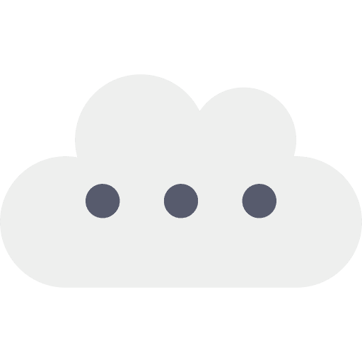 Cloud network cloud storage cloud computing icon
