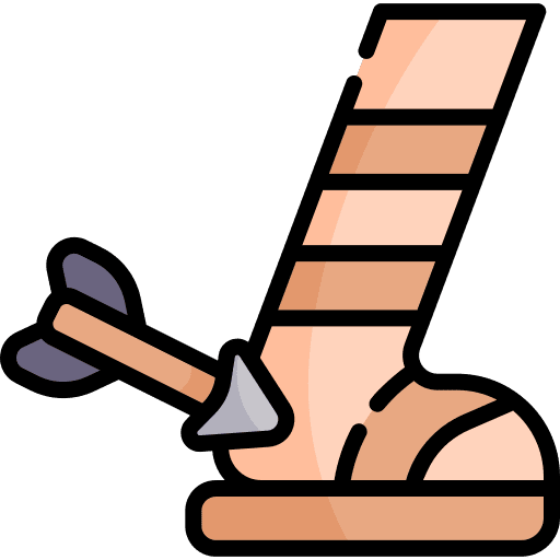 Achilles heel greece mythology icon