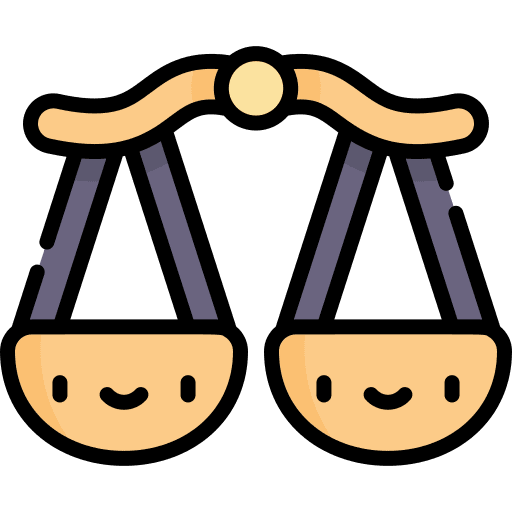 Democracy legal justice scale judge icon