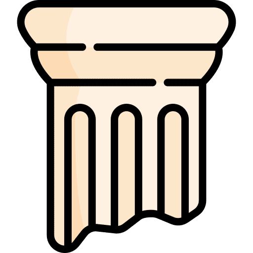 Column antique decoration art icon