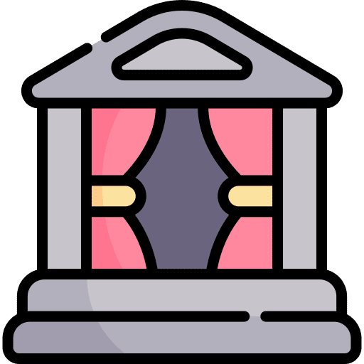 Theatre curtain show ancient greece icon